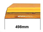 Reservglas för 498mm panel, gult, gavelglas