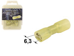 Heat-shrinkable pin (25pc) yellow. female 1880361
