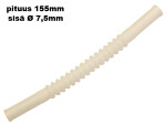 lanksti plastikinė žarna spiralinė žarna 2x7,5mm, ilgis 155mm