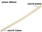 elastīga plastmasas šļūtene spirālveida šļūtene 1x7,5mm + 1x9,00mm garums 260mm