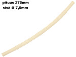 elastīga plastmasas šļūtene spirālveida šļūtene 2x7,5mm, garums 275mm