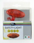 Aizmugurējās gaismas brīdinājuma gaismas sarkans "4 safety" 4-led goodbike