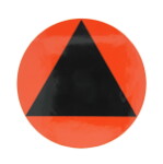 klistermärke varning/ information, för fordon mon (fi180) - röd