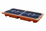 KINGSPAN для бочки Подставка 2 vaati, емкость 112l, размеры 1410x760x140 mm, оранжевый, в комплекте 2 konnektorit