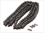 chain 428 NZ reinforced, number link 132 without o-ring black, connection method car fastener HONDA CRE, XR; KAWASAKI BN, KDX; SUZUKI GZ, RM; YAMAHA YZF-R125 50/80/125 1978-