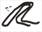 chain 520 Standard standard, number link 118 without o-ring black, connection method car fastener
