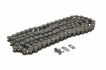 chain 420 AD standard, number link 136 without o-ring black, connection method car fastener