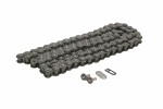 chain 420 AD standard, number link 126 without o-ring black, connection method car fastener