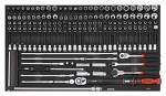 alus tööriistadega, 3/8", (SFS) pehme sisu, arv tööriistad: 164 tk, tüüp tööriistad: erinevad, suurus vahe: 750x435, ladustamis süsteem: MSS; S11; S12; S15,