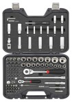 tools set, profil: 6- Point, HEX, Philips PH, Pozidriv PZ, TORX, dimensions plug inch: 1/2, 1/4", number tools: 94 pc ( case and vahtkummis BMCS)