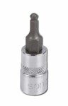 socket spindle 1/4", profil HEX, dimensions meter: 5mm, type adapters: short, length. 37mm, kulista
