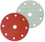 šlifavimo diskas abrazyvinis ersta 542 / 6 skylės / su Velcro / f150mm p500. 100 vnt