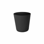 flowerpot Geometric Earth 30, black
