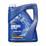 Halvsyntetisk motorolja mannol diesel extra sae 10w-40 5l