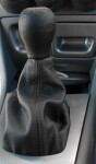 Gear shift lever real lether cover black CarPassion