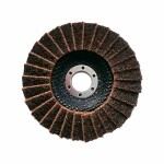 flap disc abrasive pad 125mm rough, brown
