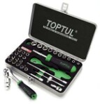 TOPTUL tool set 1/4" 31 pc., metal case