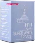 12v h11 polttimo 55w pgj19-2 super white +100% m-tech