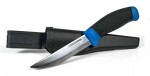 knife stainless 210mm rubber handle blue