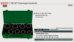 TOPTUL Impact Socket set 1", 24,27,30,32,33,36,38,41, metal case