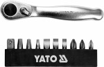 YATO YT-14390 Комплект трещоткой и Насадки для отвёртки 1/4 11tk.