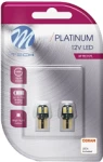 12v t10 led лампа 2w w2.1x9.5d w5w canbus platinum блистер упаковка 2шт (osram led) m-tech