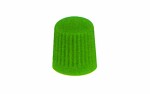 valve cap plastic green / price package 100pc./