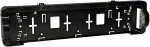 registritunnuse stand black ( license plate frame) with led numbrituledega 12/24v