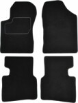 floor mats ( set, velour, 4pc., paint black) KIA MAGENTIS 05.01- sedan