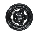 wheel steel OFF ROAD "BLACK FURY" paint: black/ lid chrome Land Rover dimensions 16x7 ET 20 poldivalem : 5X120 diameter. cent: 72,6mm