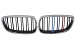 tuning grill, black- chrome, M, GRILL Tuning, 2pc BMW 3 (E92) 316 i/320 d/320 i/325 d/325 i/325 xi/330 d/330 i/330 xd/330 xi/335 d/335 i/335 xi/M GTS/M3 03.06-12.13