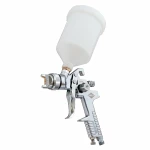 Spray gun for painting works HP nozzle 2,0 tank 600 ml working pressure 3 bari Works with air 90-140 lt/min