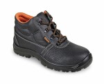BETA Work shoes model: BASIC, dimensions: 39, kategoria safety: S1P, SRC, material: leather, paint: black, varbad: steel