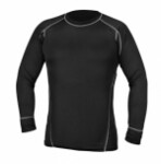 Beta krekls termoaktīvs ar garām piedurknēm, 100% poliesters, 130 g/m2, krāsa melna, l izmērs