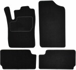 floor mats ( set, velour, 4pc., paint black) CITROEN XSARA PICASSO 12.99-06.12 van