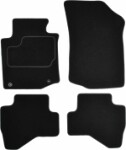 floor mats ( set, velour, 4pc., paint black) CITROEN C1 06.05-09.14 sedan
