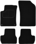 коврик  ( Комплект, велюр, 4шт., цвет черный) CITROEN C3 II 11.09- седан