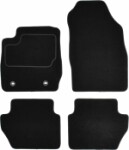 floor mats ( set, velour, 4pc., paint black, fastening round) FORD FIESTA VI 09.12- sedan