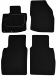 floor mats ( set, velour, 4pc., paint black, 5 to the door, gap distance mocowań 15.5cm) HONDA CIVIC VIII 09.05- sedan