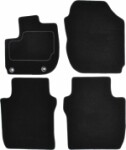 floor mats ( set, velour, 4pc., paint black) HONDA JAZZ IV 09.15- sedan