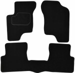 коврик  ( Комплект, велюр, 4шт., цвет черный) HYUNDAI GETZ 09.02- седан