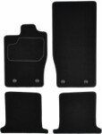 Põrandamatid ( komplekt, veluur, 4tk., värv must) JAGUAR XK 03.06-07.14 coupe
