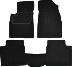 floor mats ( set, velour, 3pc., paint black) KIA OPIRUS 09.03- sedan