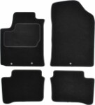 floor mats ( set, velour, 4pc., paint black) KIA PICANTO 05.11- sedan