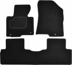floor mats ( set, velour, 3pc., paint black, 5 seats) KIA CARENS IV 03.13- van