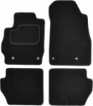 floor mats ( set, velour, 4pc., paint black) MAZDA 2 10.07-06.15 sedan