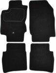 коврик  ( Комплект, велюр, 4шт., цвет черный) NISSAN NOTE 03.06-06.12 седан