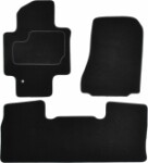 коврик  ( Комплект, велюр, 3шт., цвет черный, 5; 7 сидений) NISSAN NV200 02.10- микроавтобус