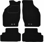floor mats ( set, velour, 4pc., paint black) OPEL AGILA 09.00-12.07 sedan
