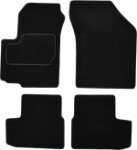 floor mats ( set, velour, 4pc., paint black) OPEL AGILA 04.08-10.14 sedan